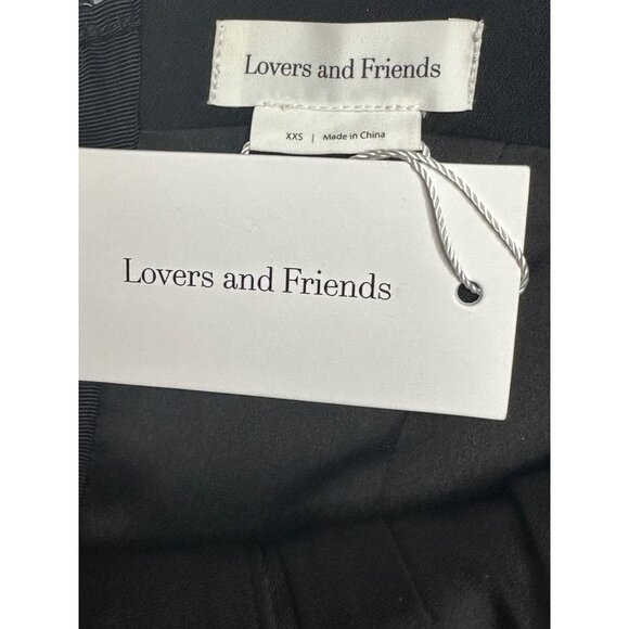 Lovers and Friends Denali Mini Dress in Black XX-Small New as-is Womens Lace Up - Picture 7 of 10